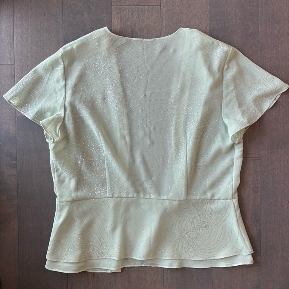 Sparkly Mint Green See-Through Cardigan - Picture 2 of 4